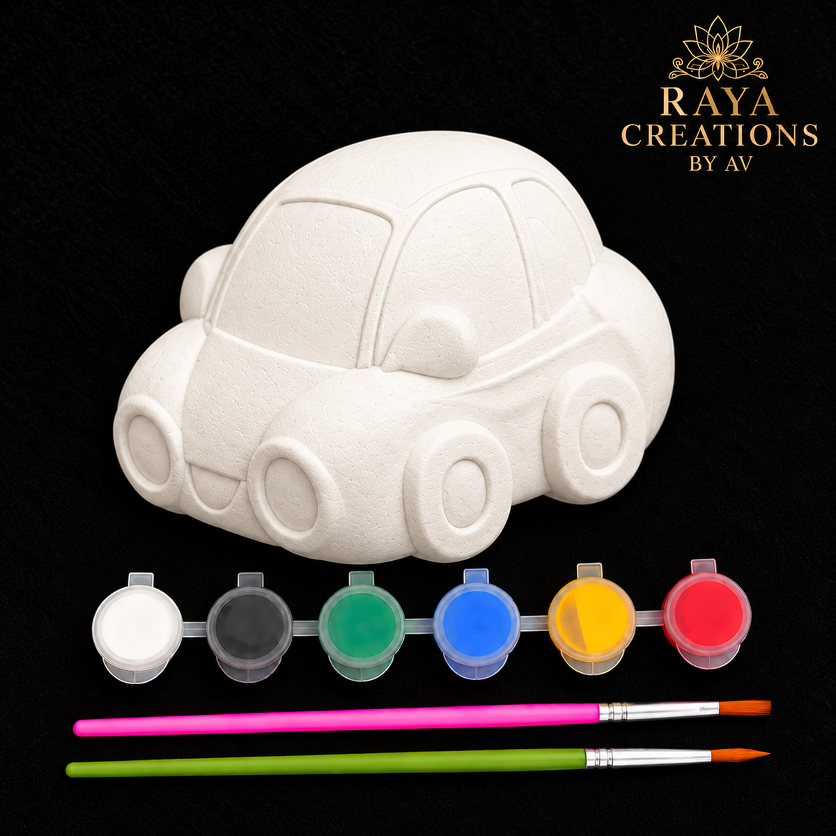 Paint and Play Mini Car Magnet Set