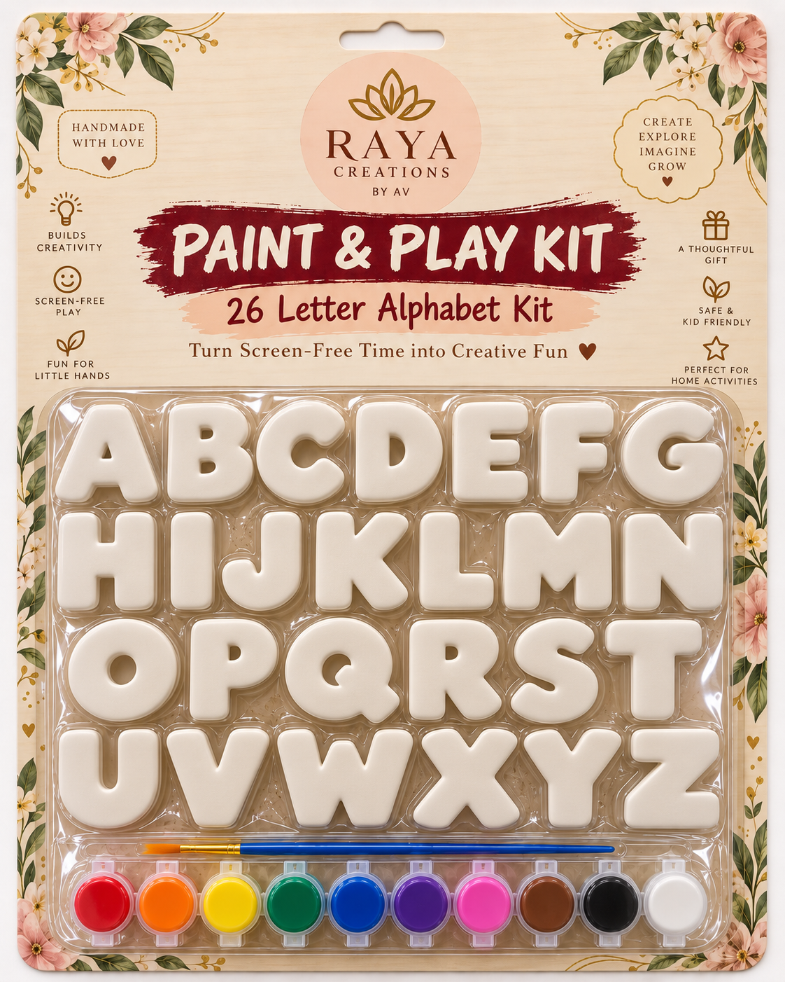 Kids Return Gifts 26  Alphabet Fridge magnet Kits - BIG BOLD LETTERS