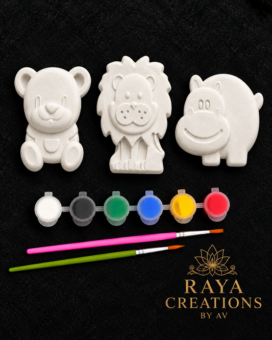 Kids Return Gifts 10 pcs LITTLE LION/HIPPO AND TEDDY Fridge magnets